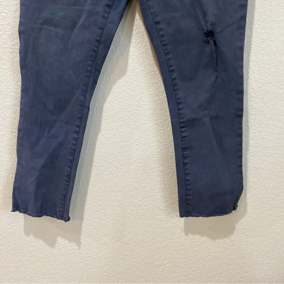 PAM & GELA Twill Skinny Cargo Pants Fray Hem Lace Up Back Size Large - Picture 5 of 7